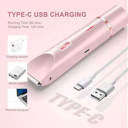 2-in-1 Dual-Head Cordless Waterproof Shaver