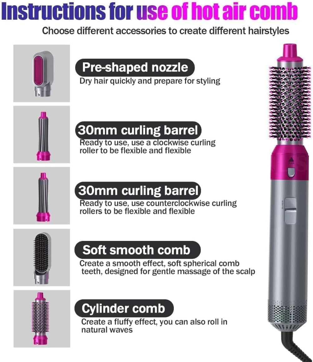 5-in-1 Hot Air Brush Styler