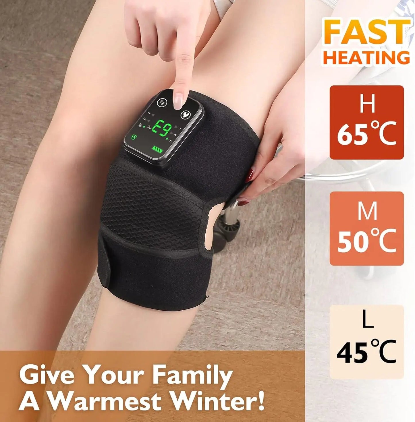 Cordless 3-in-1 Heated Knee Massager