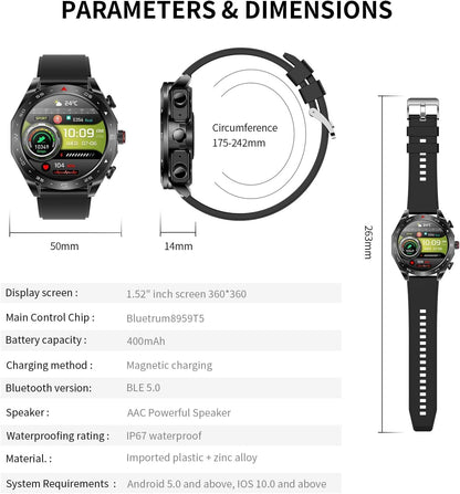 GTS 5 Smart Watch & Earbuds Combo