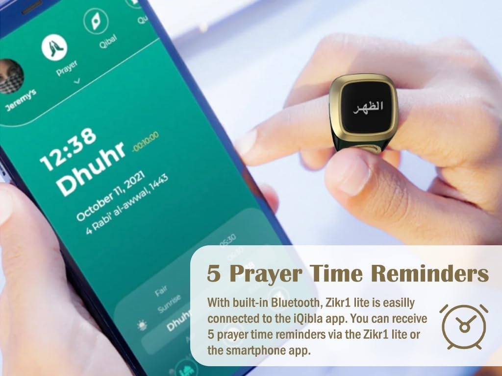 iQibla Zikr1 Lite Tasbih Ring