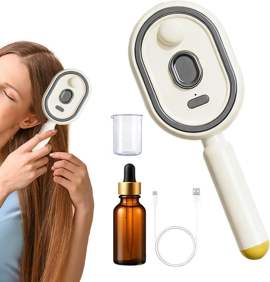 Rechargeable Steam Brush Detangling Tool with Oil